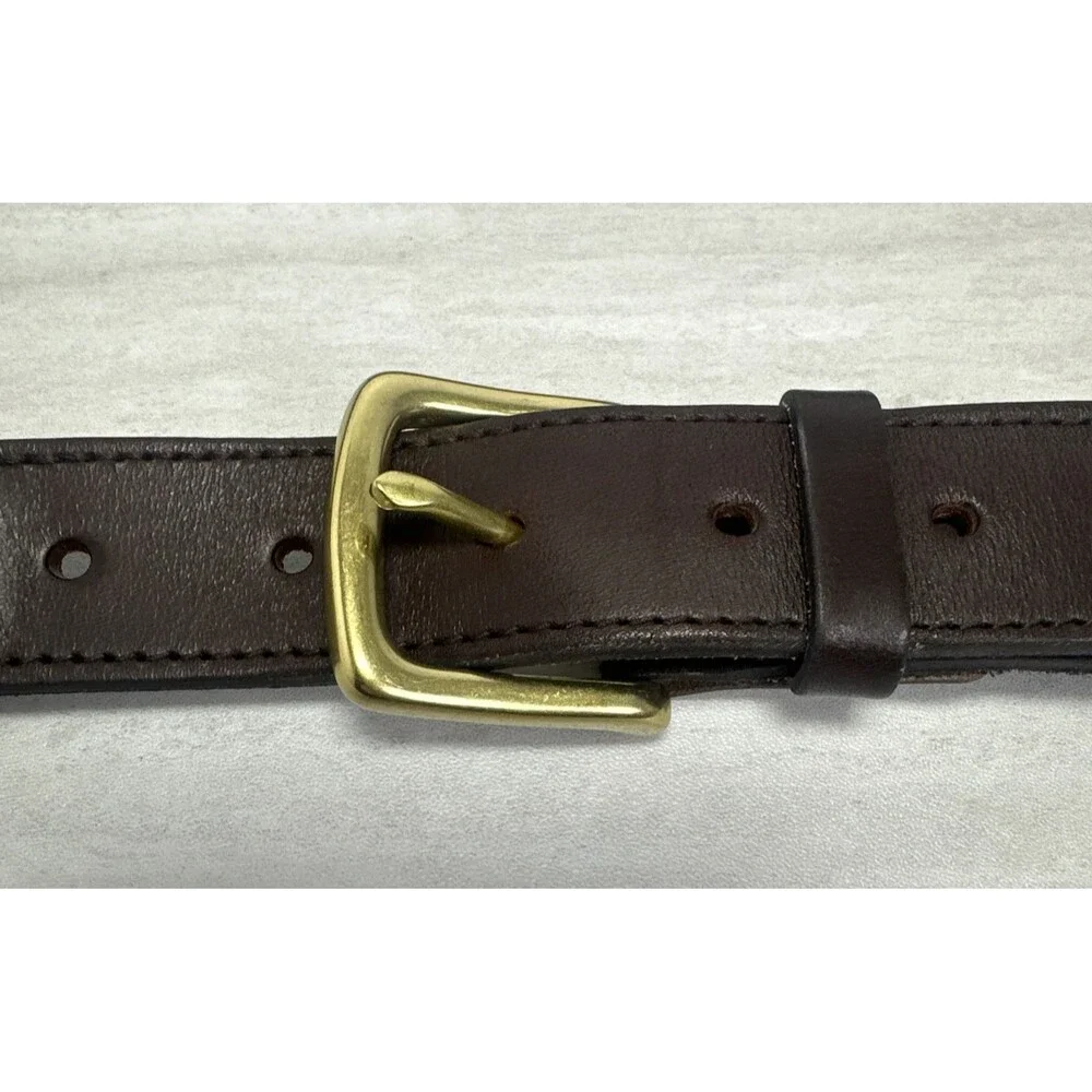 Vineyard Vines Whale Print Canvas & Leather Club Belt Navy Mens Sz 44 USA
